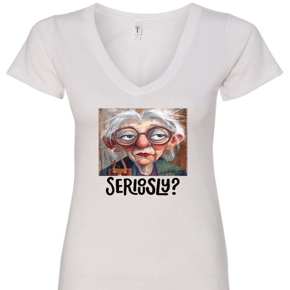 Seriously? V-Neck T-Shirt